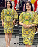 African Dashiki Dress Summer Women's Slim Fit plus Size Dress