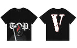 Vlone Shortsleeved Tshirt Men'S Casual Able Men'S Top