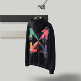 Off White Hoodie With Arrow Print Cotton Hoodie Arrow Men Owt