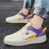 Flat Shoes Men's Summer Large Size Casual Multicolor Skateboard Shoes Trendy Sports White Shoes Men