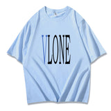 Vlone T Shirts Summer Men'S Printed Casual Short Sleeve