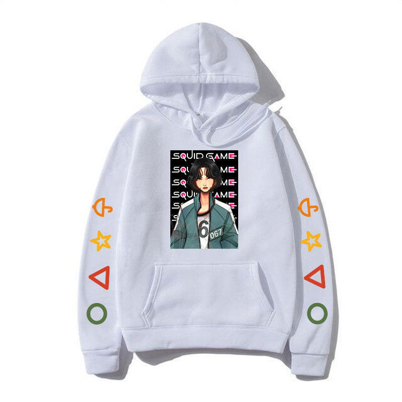 Squid Game Costume Hoodie Casual Sports Hooded Sweater