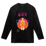 Squid Game Costume Printed Men's and Women's Long Sleeves T-shirt