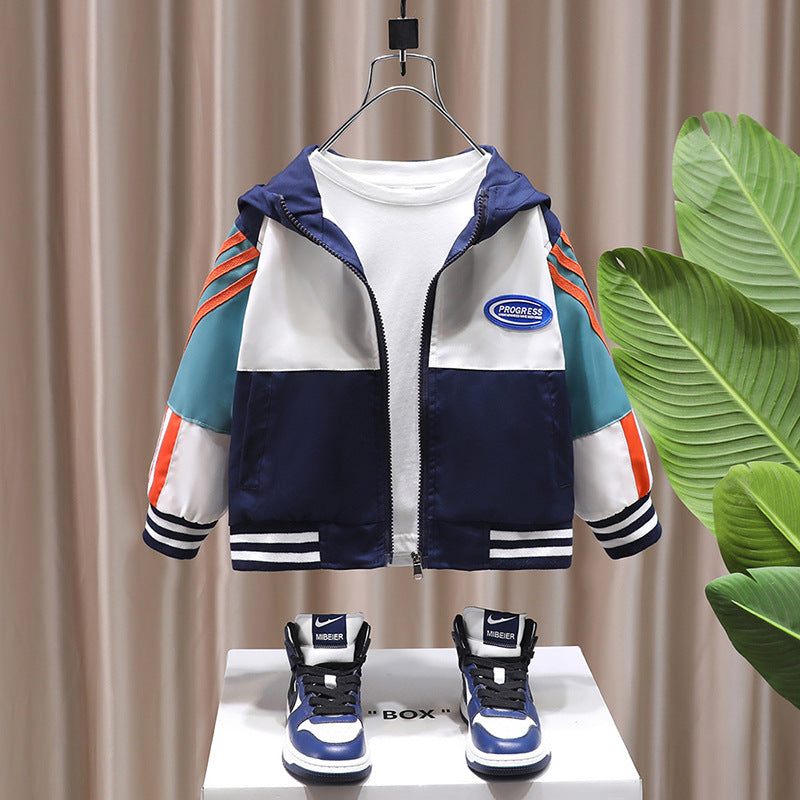 Toddler Boys Jackets Boys' Coat Spring and Autumn Jacket Hooded