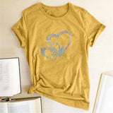 Valentine's Day T Shirt Short-Sleeved T-shirt Summer plus Size Top