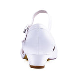 Low Heel Wedding Shoes White Low-Cut Chunky Heel Women's Shoes Low Heel 3cm High Heel Women's Shoes