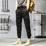 Cuffed Cargo Pants Fall Loose Sports and Leisure