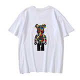 Bape Bearbrick T Shirt Spring And Summer Leisure Loose Classic Cartoon Print