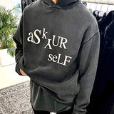 Askyurself Hoodie Loose Hoodie Coat Hoodie