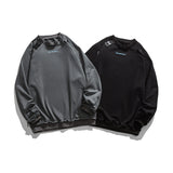 Crew Neck Sweatshirts for Men Men's Retro round Neck Sweater Men's Loose Hundred