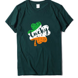Valentine 'S Day T Shirt Large Size T-shirt Men 'S And Women 'S Short Sleeve Lucky Printed Summer