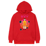 Squid Game Costume Autumn and Winter Men's and Women's Casual Loose Hooded Sweater