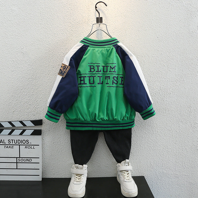 Toddler Boys Jackets Children's Clothing Boys Autumn Clothing Baseball Uniform Jacket