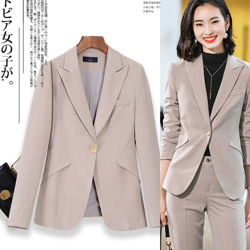 Interview Suit Women's Suit Jacket Women's Spring and Autumn Leisure Suit