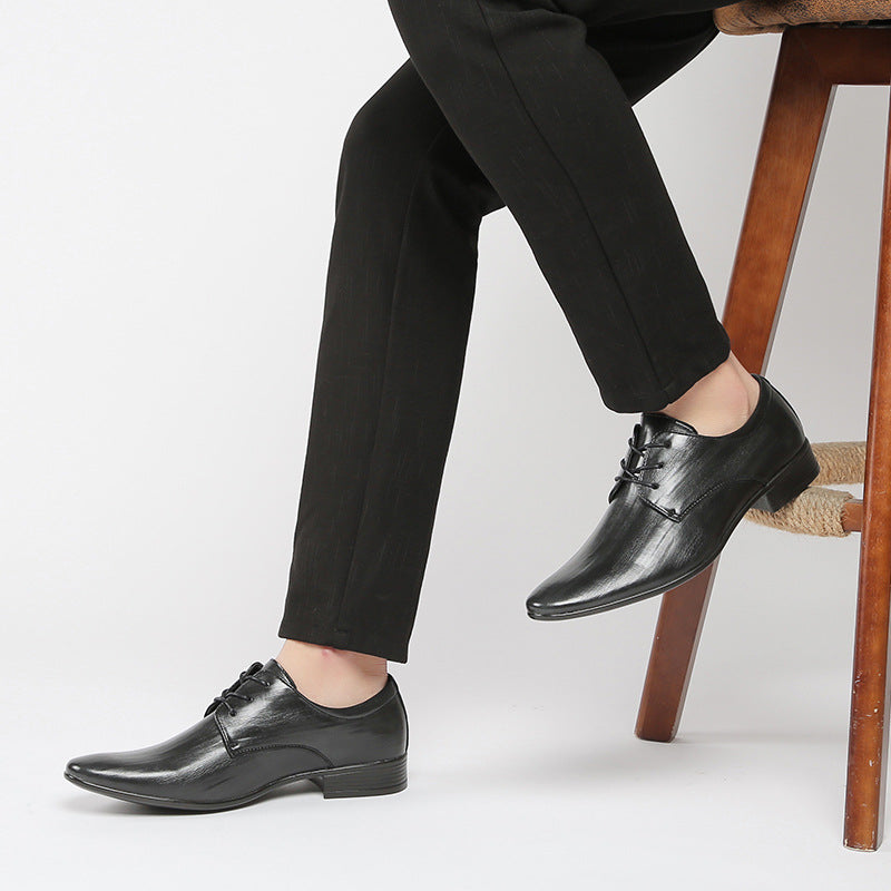 Men's Dress Shoes Classic Leather Oxfords Casual Cushioned Loafer Business Leather Shoes Men's Casual Shoes