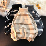 Men 'S Jackets Autumn And Winter Striped Sweater Men 'S Loose