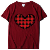 Valentine's Day T Shirts Couples Printed Women's T-shirt Loose T-shirt