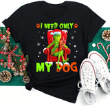 Men and Women Grinch Shirt Christmas Grinch Printed T-shirt