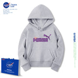 NASA Children Hoodie NASA Boys Hooded Sweatshirt Thickened Winter