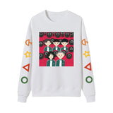 Squid Game Costume Foreign Trade in Stock Squid Game Casual Fashion Men's Women's round Neck Long Sleeve Sweater Pullover
