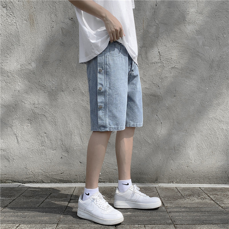 Men Denim Shorts Men's Summer