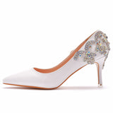 Nude Heels for Wedding Women's Shoes Rhinestone Wedding Shoes Bridal Shoes
