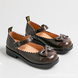Mary Jane Shoes Bowknot Lolita Leather Shoes