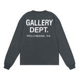 Gallery Dept T Shitrs Double Yarn Cotton Long Sleeve T-shirt