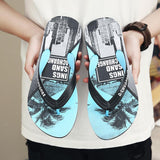 Men's Slides Non Slip Shoes Indoor Outdoor Summer Men's Slippers Seaside Beach Shoes