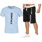 Fog Fear Of God T Shirt & Shorts 2 Piece Set Loose T-Shirt Cotton Men'S Casual Male
