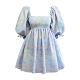 Coachella Music Festival Outfits Short Sleeve Women's Dress Backless Princess Dress
