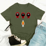 Squid Game Costume Creative Casual Short-Sleeved T-shirt