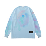 Man Fall Outfits Heart Printing Long-Sleeved T-shirt Men's Top Printed T-shirt Autumn