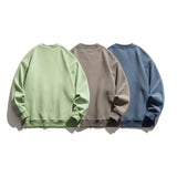 Man Fall Outfis Autumn Clothing Retro Alphabet Printed Crew Neck Sweatshirt Men and Women Loose Couple Casual Top