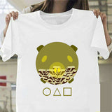 Squid Game Costume Round Six pattern printed short-sleeved t-shirt