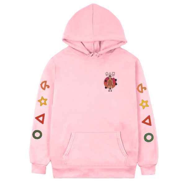 Squid Game Costume Hoodie Casual Sports Pullover Sweater for Men