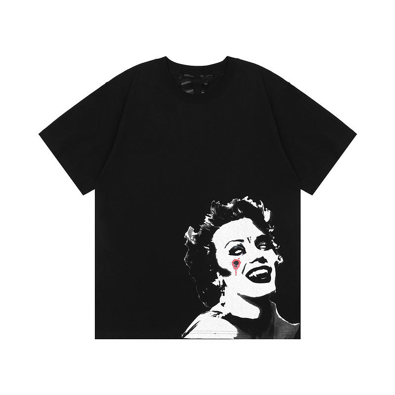 Pop Smoke Vlone Hawk Em T Shirt Loose
