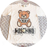 Moschino T Shirt Loose Leisure Sports Short Sleeve