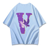 Vlone T Shirts Printed Hip Hop Couple Short Sleeve T-Shirt