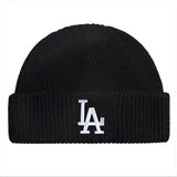 Yankee and Dogers Winter Hat Woolen Cap Women's Autumn and Winter Warm Hat Yellow Knitted Hat