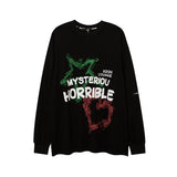 Man Fall Outfits T-shirt Long Sleeve Loose Crew Neck Casual Printed Men