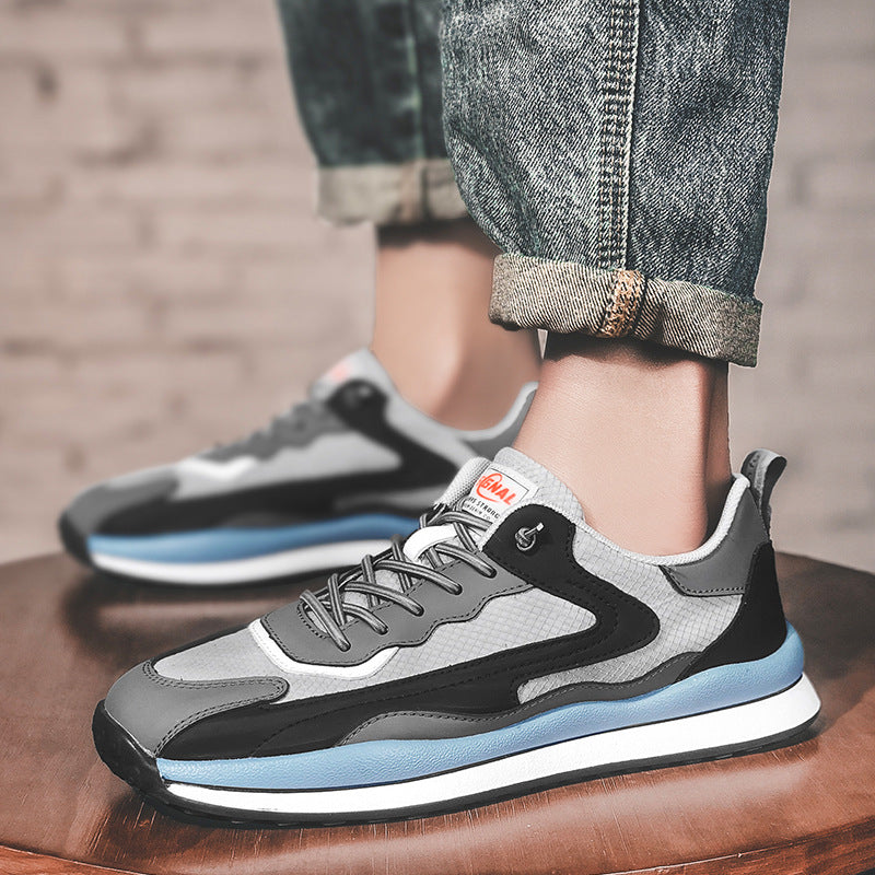 Men's Sneaks & Athletic Jogging Shoes Color Matching Trendy Casual Shoes Fashion Sports Style Men's Shoes