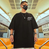 Men T-Shirts Large Print Loose Half Sleeve