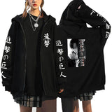 Anime Hoddies Anime Attack on Titan Zipper Sweater Leisure Sports Sweater Coat