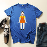 Squid Game Costume Wooden Game Printed Short-Sleeved T-shirt