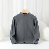 Children Long Sleeve Shirts Autumn Boy's Long-Sleeved T-shirt Warm