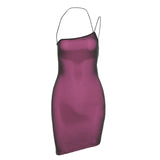 Music Festivals Rave Outfits Dress Summer Women's Sexy Backless Slim Fit Dress