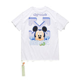Off White T Shirt Off Cartoon Mickey Short Sleeve Tshirt Male And Female Couples Wear Owt