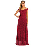 Burgundy Dress Formal Silk Sexy Party Evening Dress