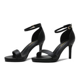Women Black Dress Shoes High Heel Sandals